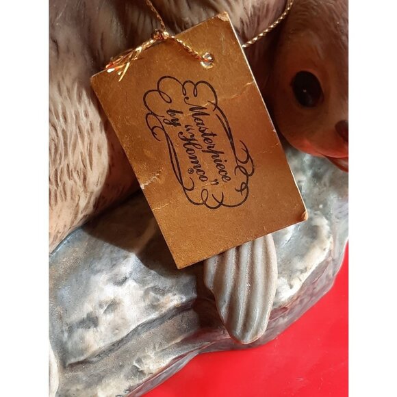 Vintage 1981 Homco Masterpiece Hand-Painted Porcelain‎ Sea Otters Figurine - Picture 6 of 16